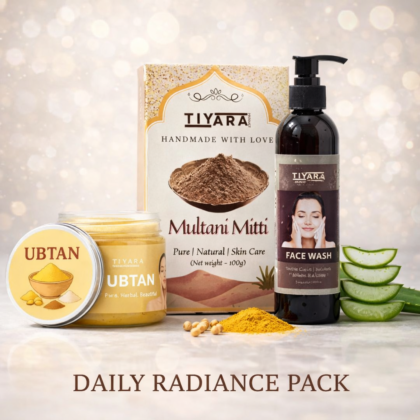 Natural Acne Control Skincare Kit – Charcoal + Ubtan + Face Wash Combo