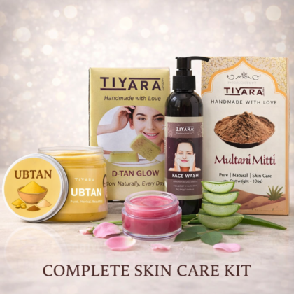 Natural Tan Removal Kit – Face & Body De-Tan Combo with D-Tan Soap & Ubtan
